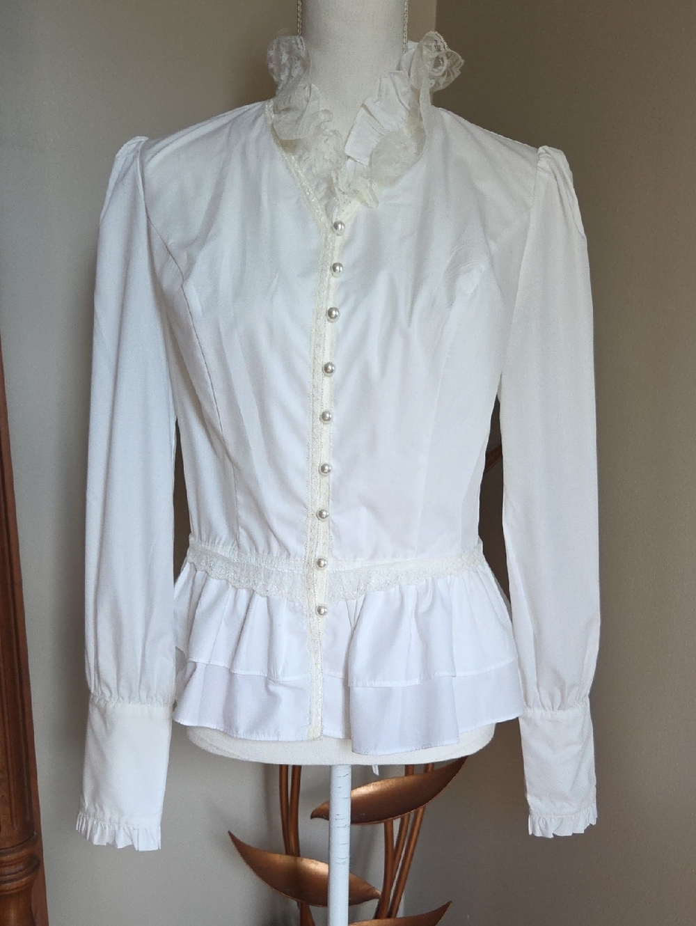 White Lacey Blouse